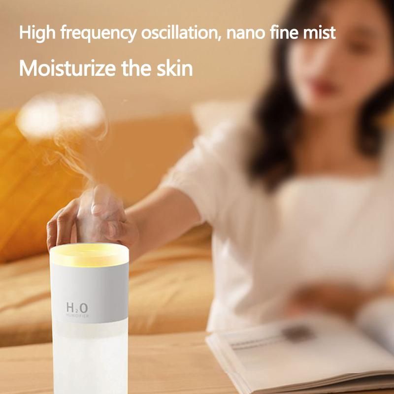 1 st luftfuktare ringförstärkare aromdiffusor hem bil trådlös laddning USB ultraljud eterisk olja diffusor hmm_voghion.com