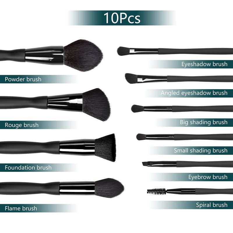 14 stücke bottom Diamant kleine taille einfach zu master make-up werkzeuge schwarz make-up pinsel anzug_voghion.com