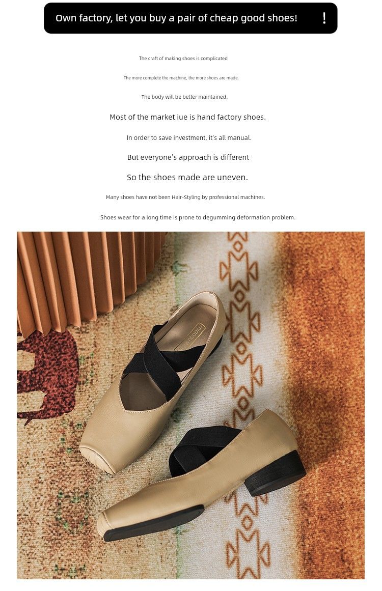 Mary Jane Wear Retro Strap Pig Nose Ballet Shoes_voghion.com