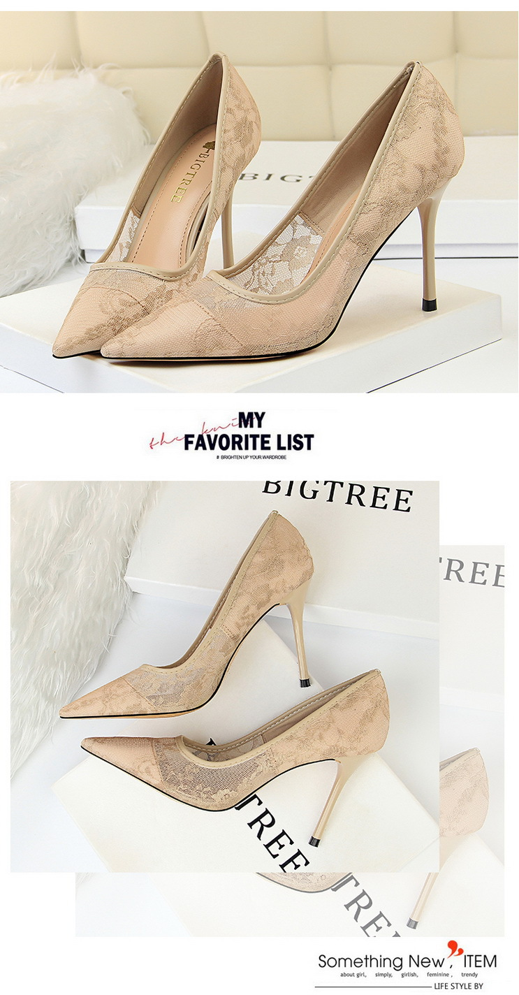 Sandali con tacco alto e sottile sexy da donna, con tacco a spillo, taglio basso, appuntito, in rete e pizzo_voghion.com