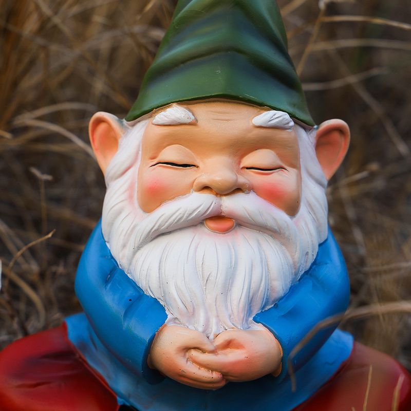Neu Meditation Gnome Garten Ornament Hause Im Freien Zwerg Elf Dekoration Harz_voghion.com