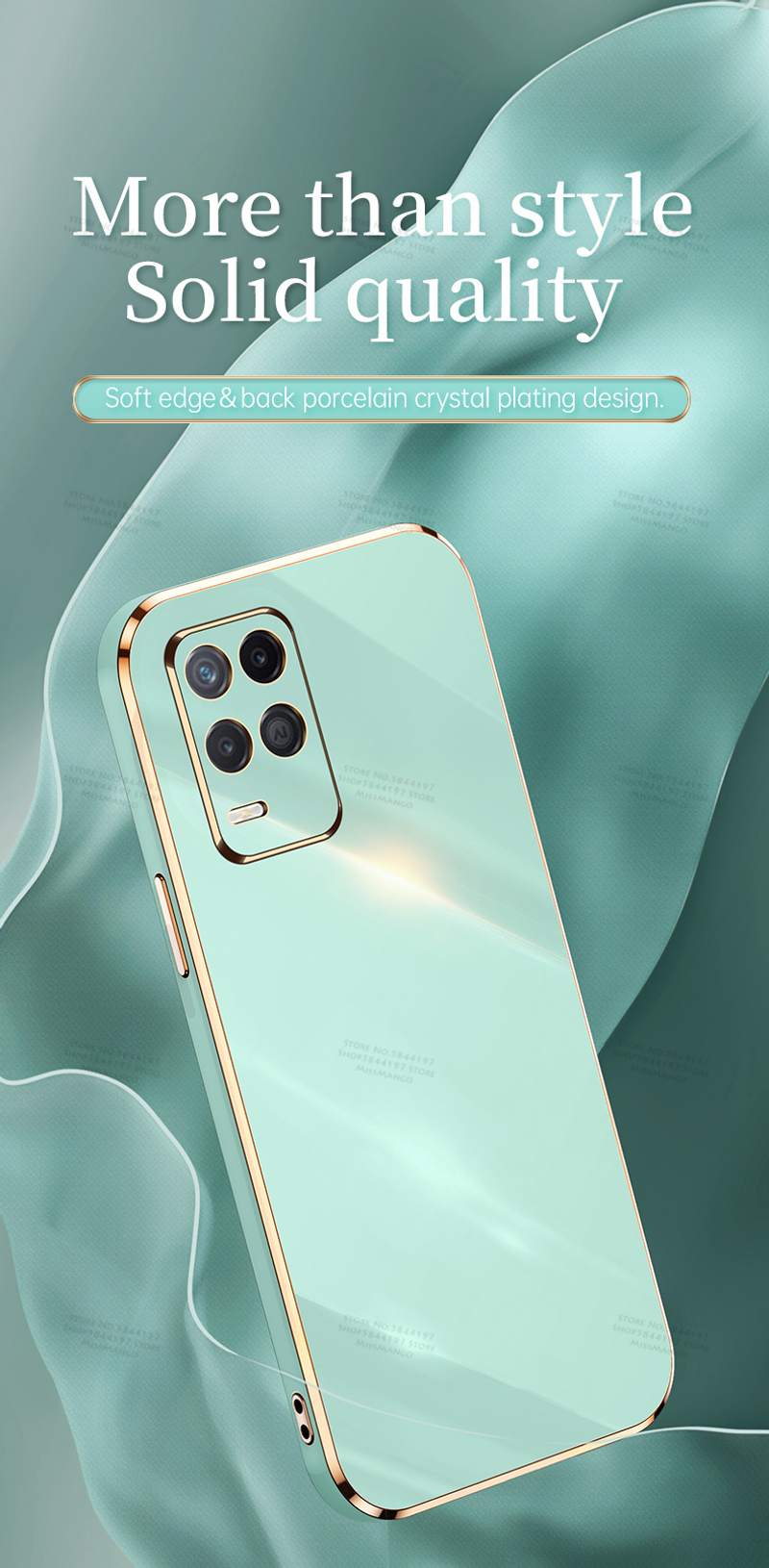 Luxury Electroplated Cover Case For Oppo A54 6.51inch Soft Silicone Camera Lens Protection For Oppo_voghion.com