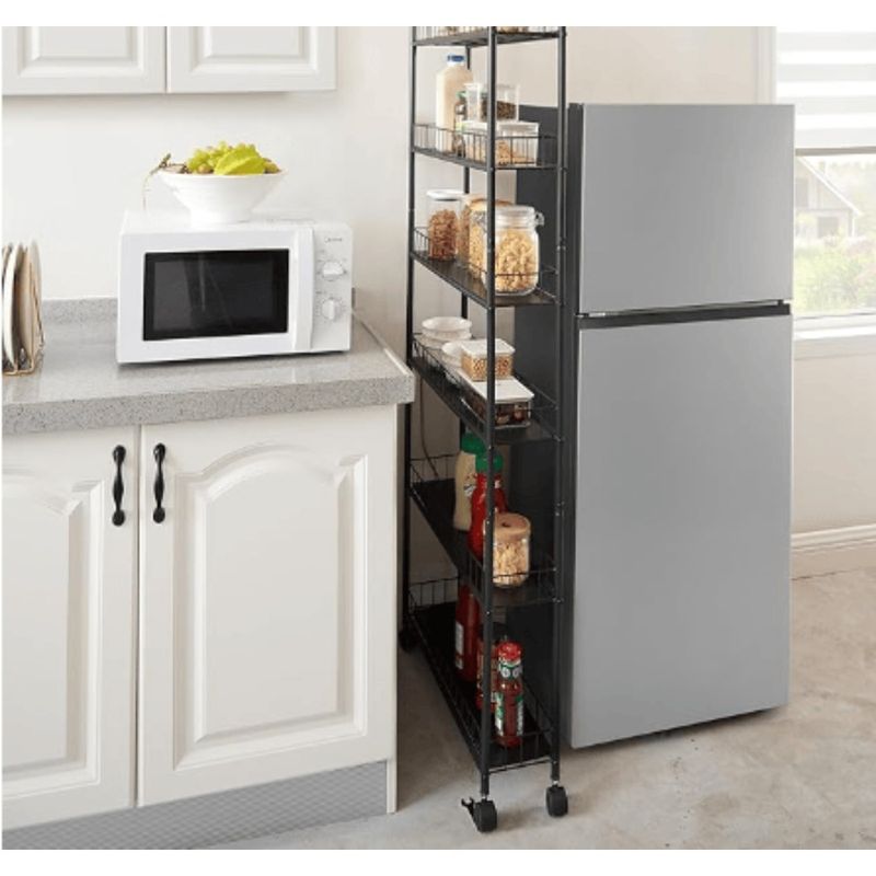 Storage Car Wheels Layer Line Slim With Shelves_voghion.com