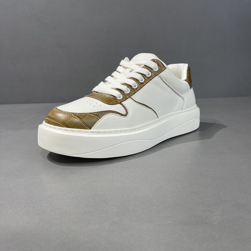 Scarpe da uomo 2024, in pelle, casual, alla moda, versatili, alla moda, bianche_voghion.com