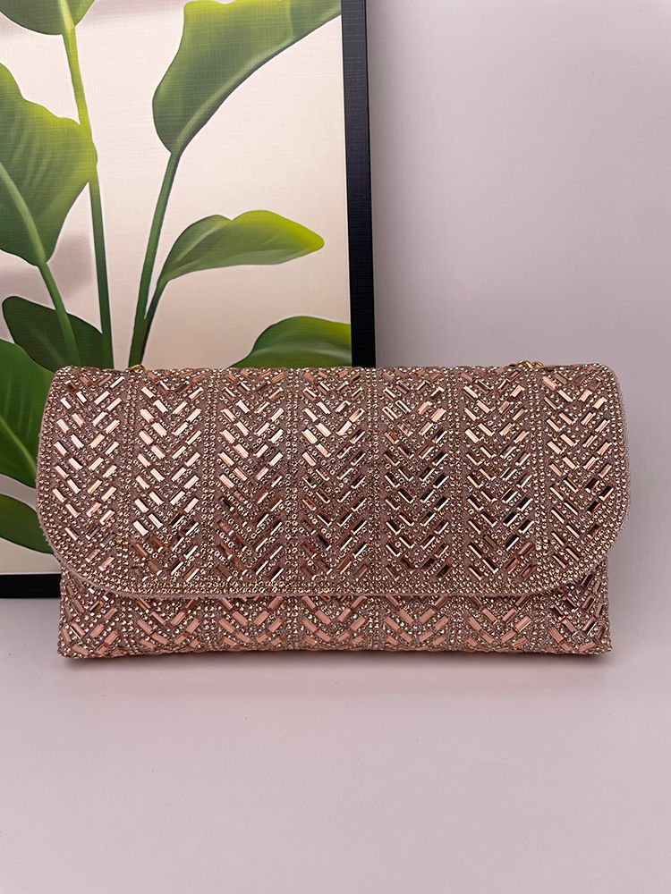 Modische Partykleid-Clutch mit Strasssteinen für Hochzeiten, Abend-Umhängetasche_voghion.com