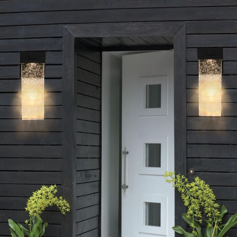 Lamp Of Bulbs Packs Waterproof Multiple Types Supports 2 Crystal Light Light Wall Outdoor With Transparent LED Sense_voghion.com