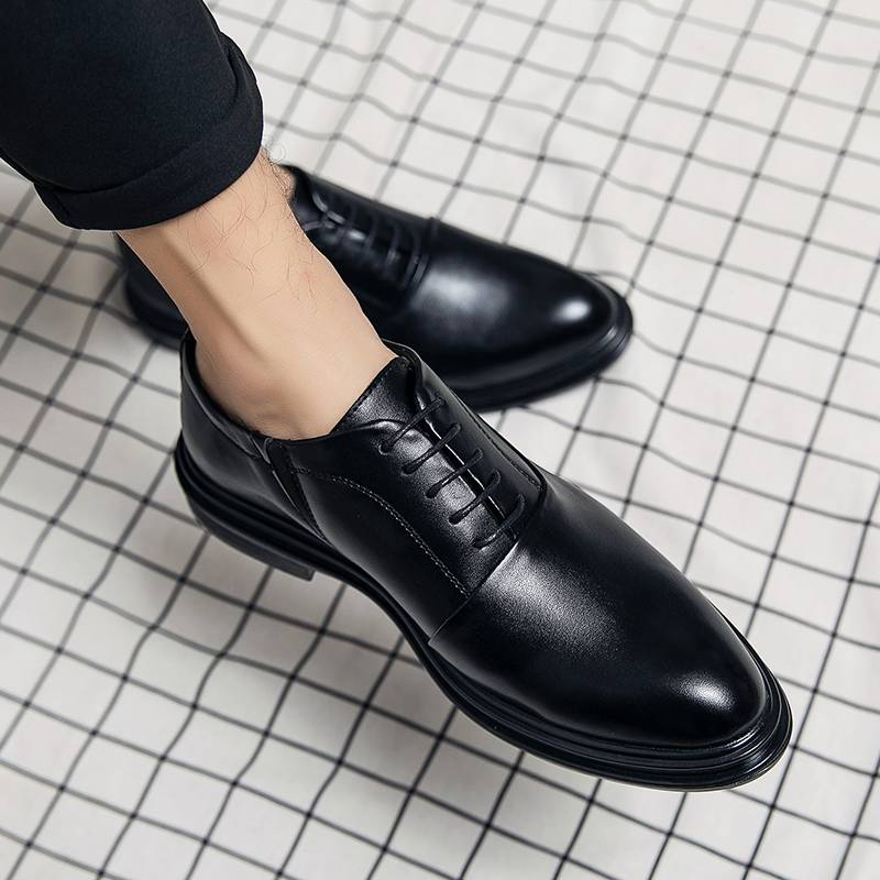 Men's Shoes Brown Leather Formal Shoes for Men Oxfords Male Wedding Party Office Business Shoe Man zapatos de hombre Plus Size_voghion.com