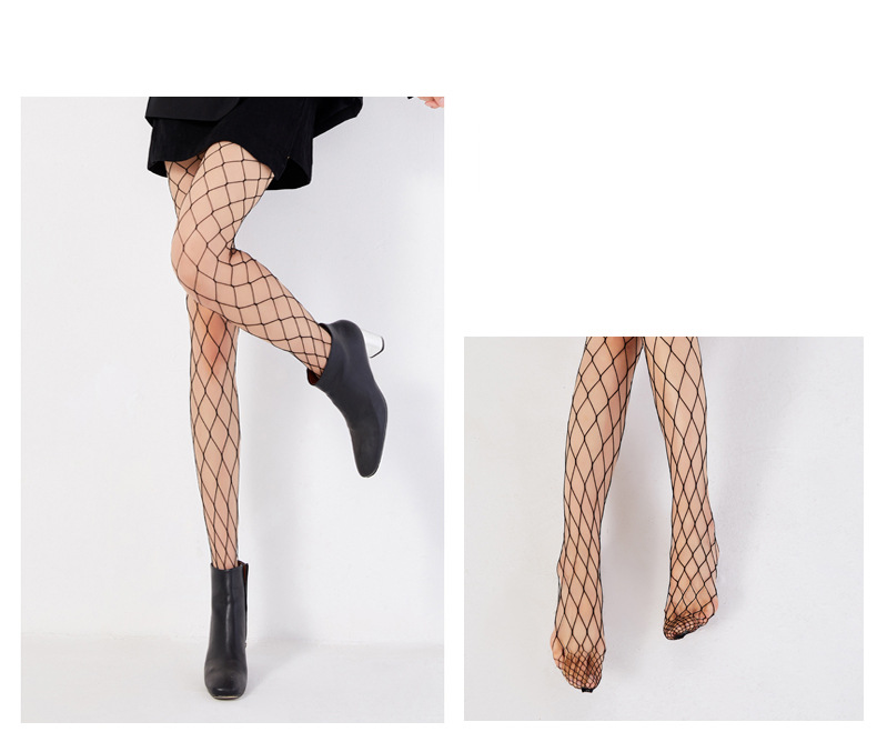 Unisex jk netzstrümpfe schwarz mesh auge strümpfe ausgehöhlt sexy heißer abnehmen lange_voghion.com