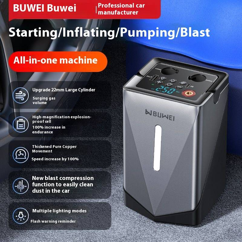 Vehicle emergency start power supply/inflation pump integrated machine_voghion.com