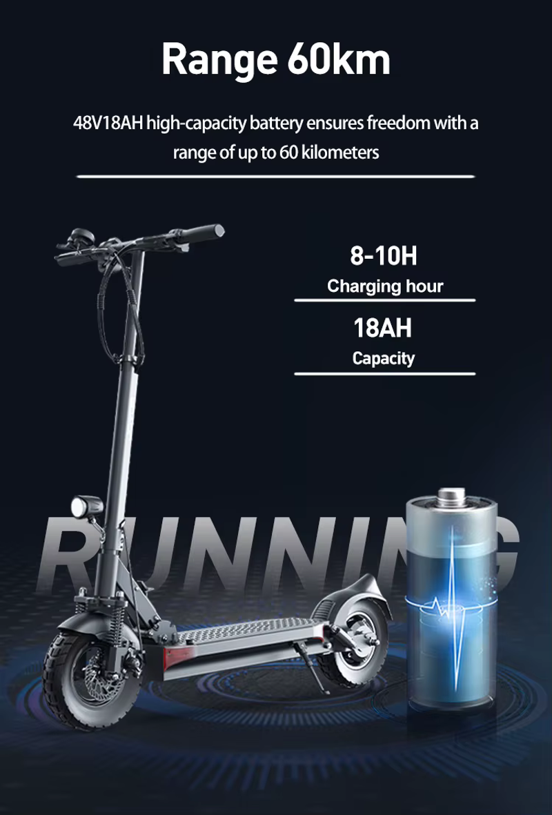 JOYOR Y6S pieaugušo elektriskais skrejritenis 500 W motors 48V18AH litija akumulators maksimālā izturība 70 km 10 collu riepu LCD displeja escooter_voghion.com