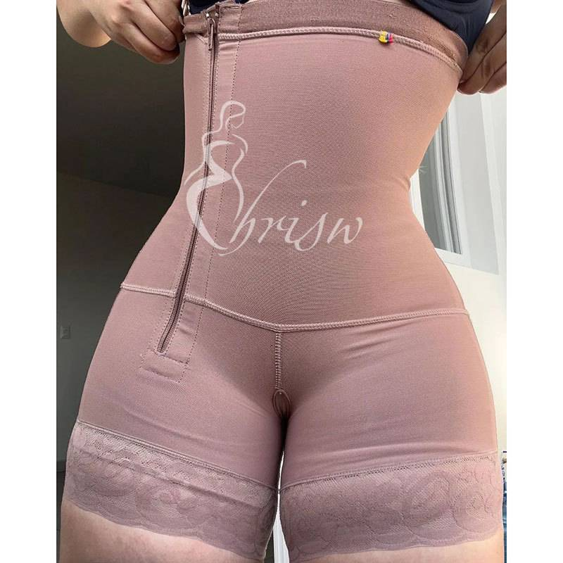 Sous-vêtements gainants à fermeture éclair latérale pour femmes, sous-vêtements gainants à haute compression pour le ventre_voghion.com