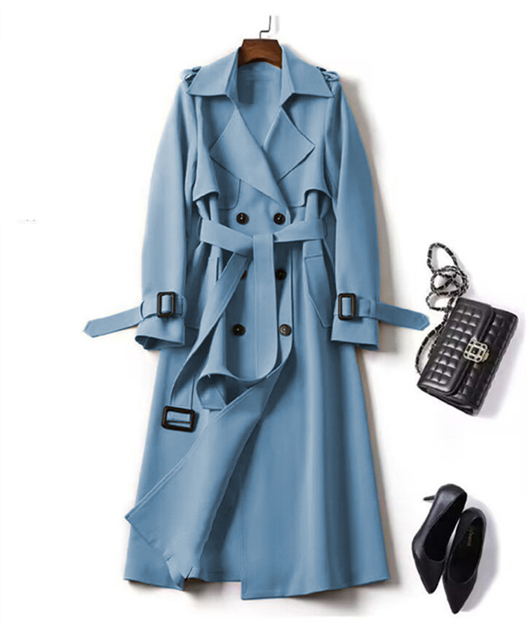 Ženski Temperament Slim Slim Waist Modni Trench Coat_voghion.com