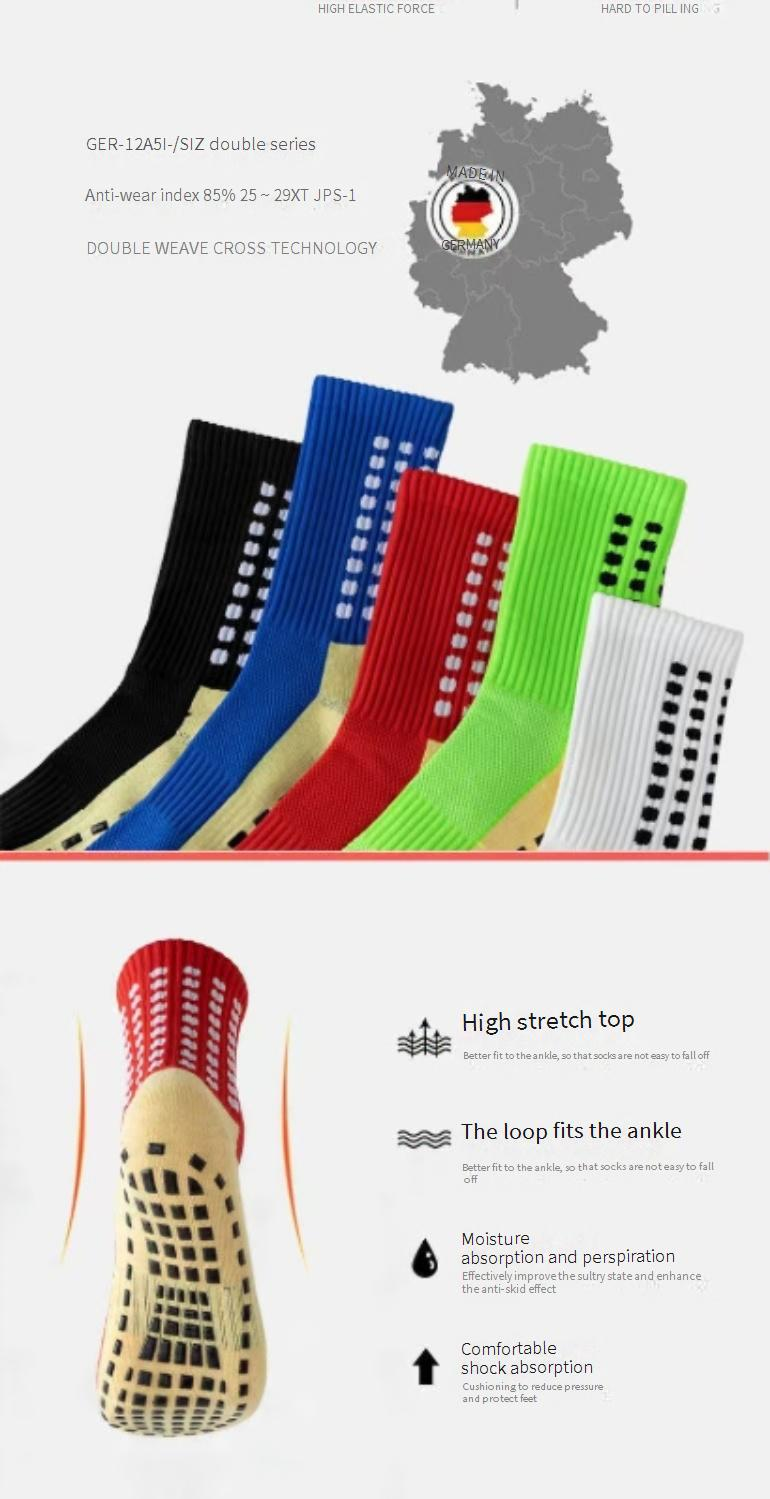 Fußballsocken, heißer Verkauf, grenzüberschreitende, verdickte Handtuchunterseite, Deodorant-Kleber, rutschfeste Fußballsocken, Yoga-Socken_voghion.com