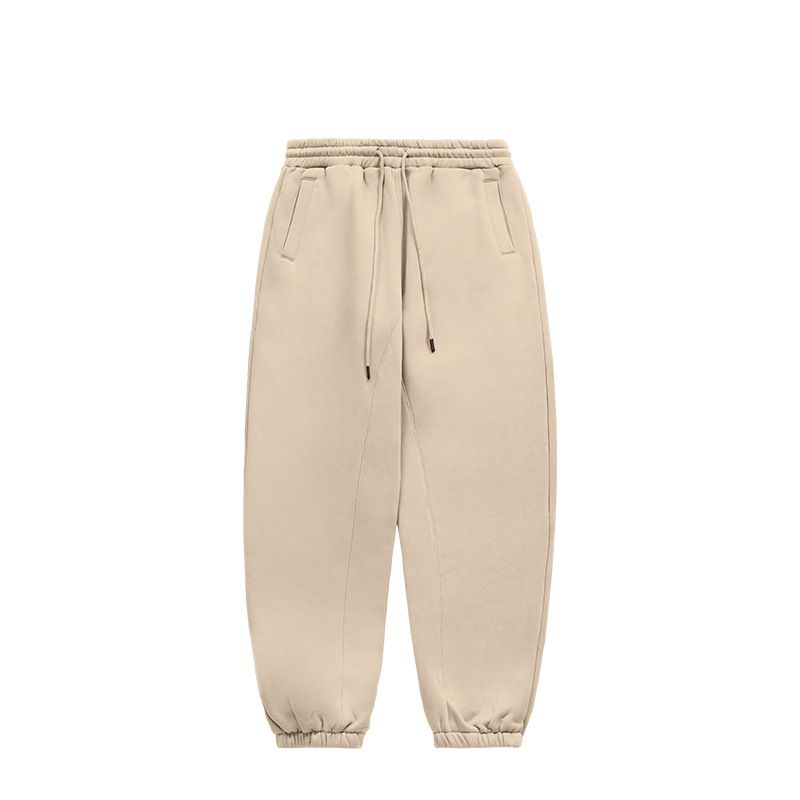 Schwere Fleece-Jogginghose für Herren – 350 g/m² Plüsch-Winterjogginghose mit Bündchen an den Knöcheln (10 Farben, S-XXL) – Gemütliche Lounge- und Streetwear-Hose_voghion.com