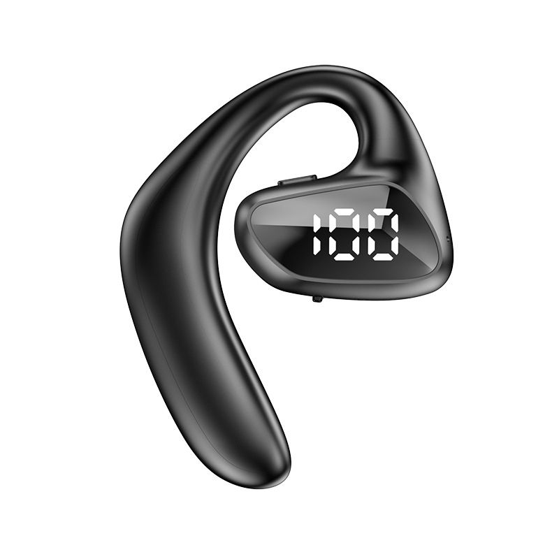 M-K8 Bluetooth Headset Ear Hanging Business Model Air Conduction Earphone(Black)_voghion.com