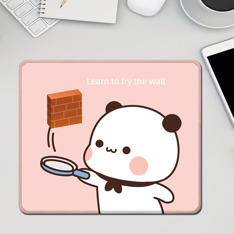 Mouse pad lavável de desenho animado de menina de anime de tamanho pequeno_voghion.com