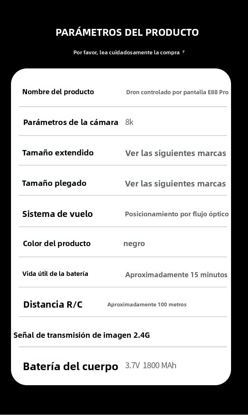 Drone professionale E88 Pro con telecamera HD 8K pieghevole e controllo FPV WiFi, elicottero RC per bambini con mantenimento dell'altitudine_voghion.com