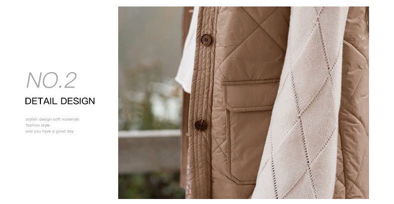 Autumn winter new solid color double pocket vest long style simple and versatile sleeveless women's coat_voghion.com