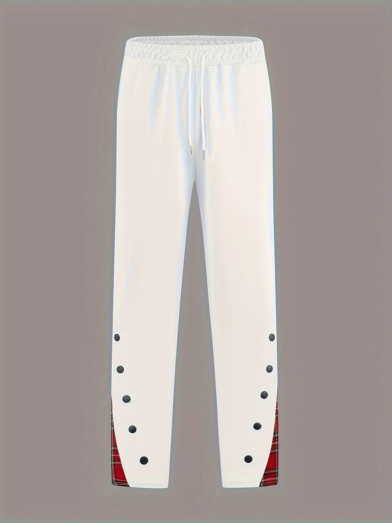 Herrenbekleidung Neue Sporthose mit Knöpfen Farbe Mode_voghion.com