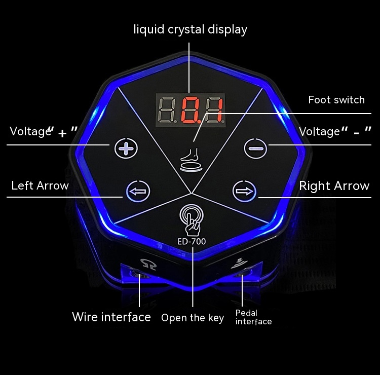 LCD Display Stabilizer Portable Mini Ghost Power Supply Ou Liang Tattoo Equipment_voghion.com