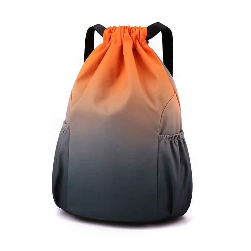Casual Large Capacity Drawstring Backpack Training Outdoor Travel Bag Printed_voghion.com