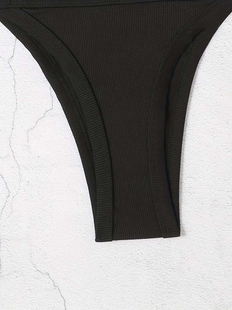 Damenbekleidung Heißer Verkauf Farbabstimmung Split Bikini Badeanzug Damen Badeanzug Sexy Sling Backless Beachwear_voghion.com