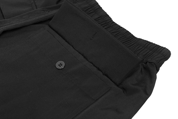 Abbigliamento da uomo, pantaloncini scuri alla moda, larghi e casual, a gamba larga, svasati_voghion.com