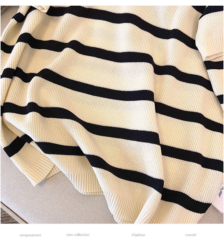 Plus Size Summer Viscose Knit Top For Women, Slimming Short Sleeve T-Shirt For Curvy Figures (2XL-7XL, Black/Beige)_voghion.com