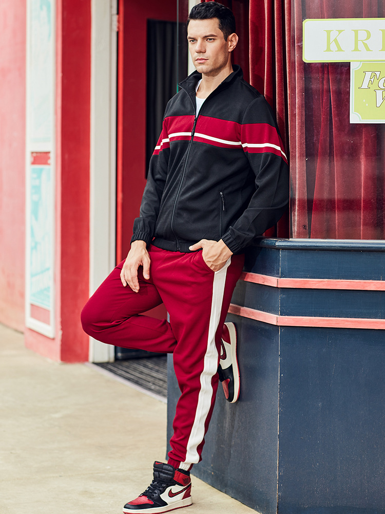 Maglione casual sportivo da uomo classico alla moda, primavera e autunno, con cerniera, nuovo colore, taglie grandi, ampio set_voghion.com