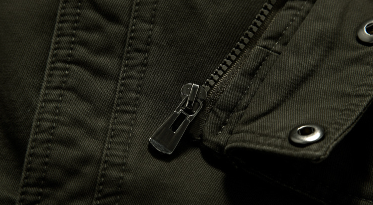 Vêtements pour hommes Veste d'outillage décontractée délavée en pur coton Veste volante tendance Vêtements de vélo pour hommes_voghion.com