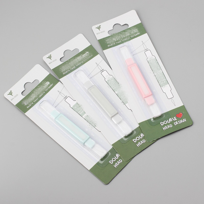 DIY Sewing Aid Threader Multifunctional Sewing Needle Threader with Double Head_voghion.com