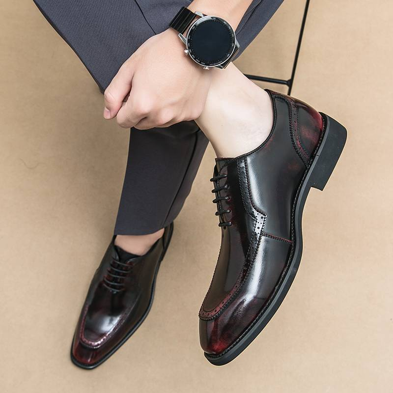Newest Italian Oxford Shoes For Men Luxury Patent Leather Wedding Shoes Pointed Toe Dress Shoes Classic Derbies Plus Size 38-46_voghion.com
