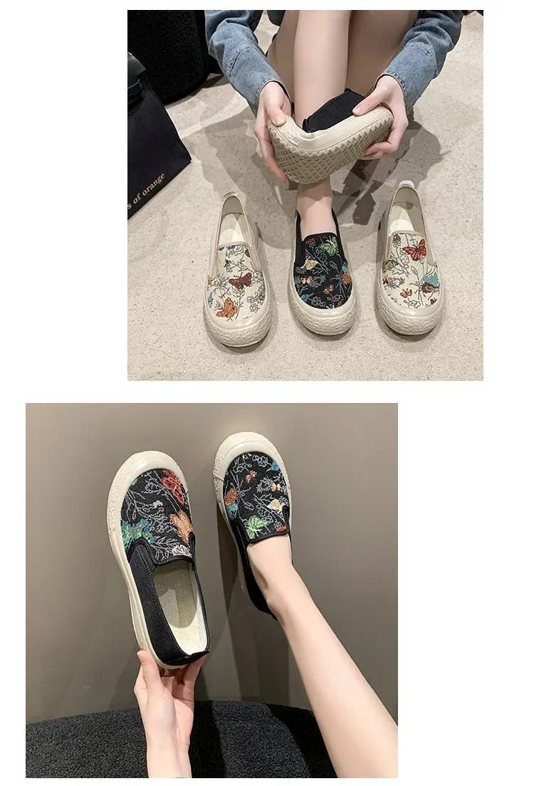 Neue Canvas-Damenschuhe für den Frühling 2025-1, dickbesohlt, modisch und lässig_voghion.com