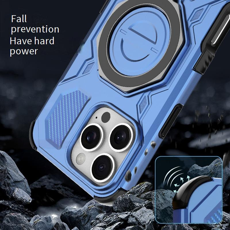 360° Rotating Stand & Shockproof Case For IPhone 16 Pro Max/16 Pro/15 Pro Max/15 Pro, Anti-Slip Grip, Military-Grade Protection_voghion.com