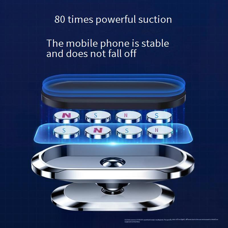 Universal Car Dashboard Magnetic Phone Mount - Strong Adhesive & 360° Rotation, Compatible With All Smartphones, Durable Zinc Alloy_voghion.com