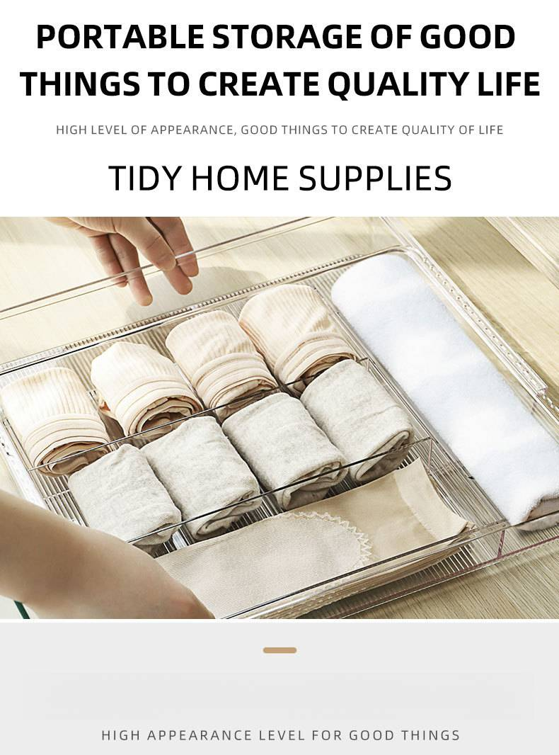Large Expandable Kitchen Drawer Organizer - PET Clear Silverware Tray, Adjustable Silverware Organizer For Utensils, Cutlery, Flatware_voghion.com