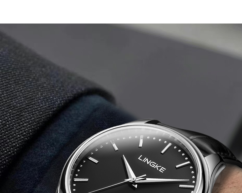 Montre mécanique automatique ultra-fine pour homme, aiguilles lumineuses, résistante à l'eau, verre saphir, bracelet en acier inoxydable, cadeau d'anniversaire_voghion.com