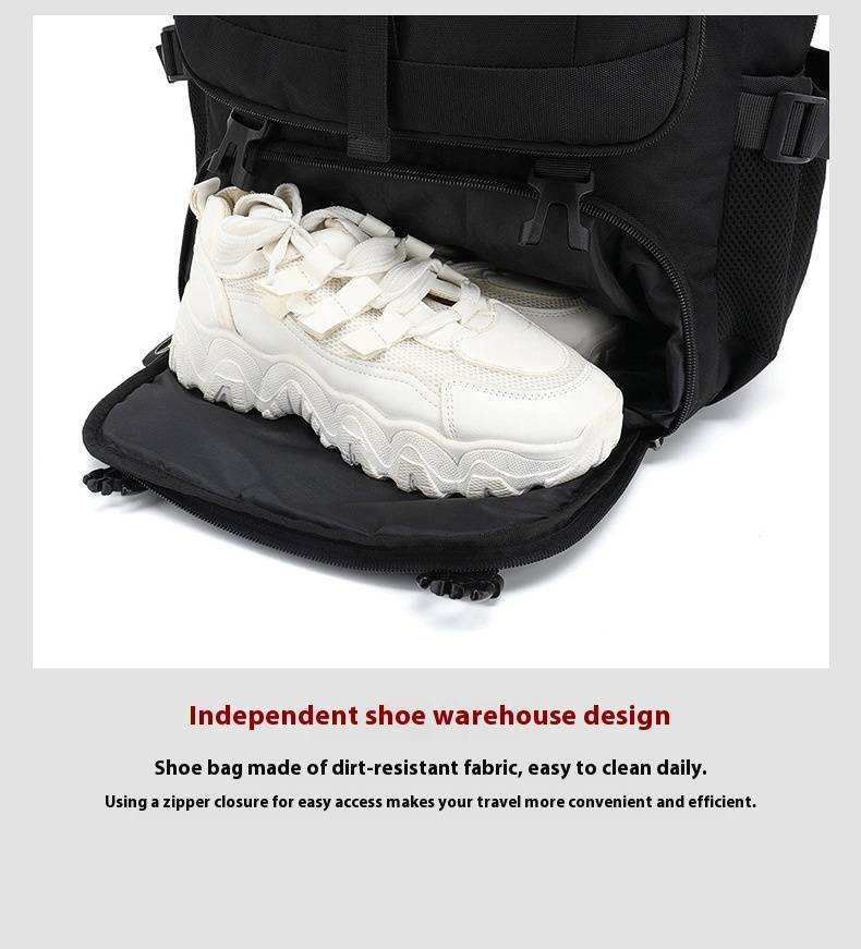 Men's Large Capacity Backpack For Travel, Business Commute, Outdoor Hiking With Expandable Design & Shoe Compartment (Sizes 50L-80L)_voghion.com