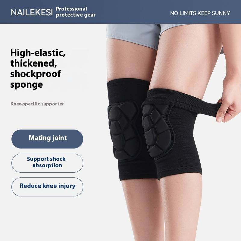 Professional Knee Pads For Tactical Training, Volleyball, Skiing & Outdoor Sports – Thickened Anti-Slip Protection – Pair Pack (Black, S/M/L)_voghion.com