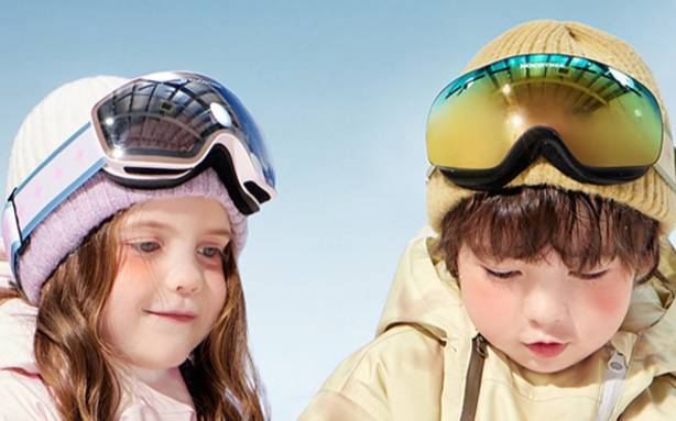 Kids Snow Goggles – Anti-Fog UV Protection Ski Glasses For Boys & Girls | Wide Lens Winter Sports Goggles With Adjustable Strap (Ages 4-12)_voghion.com