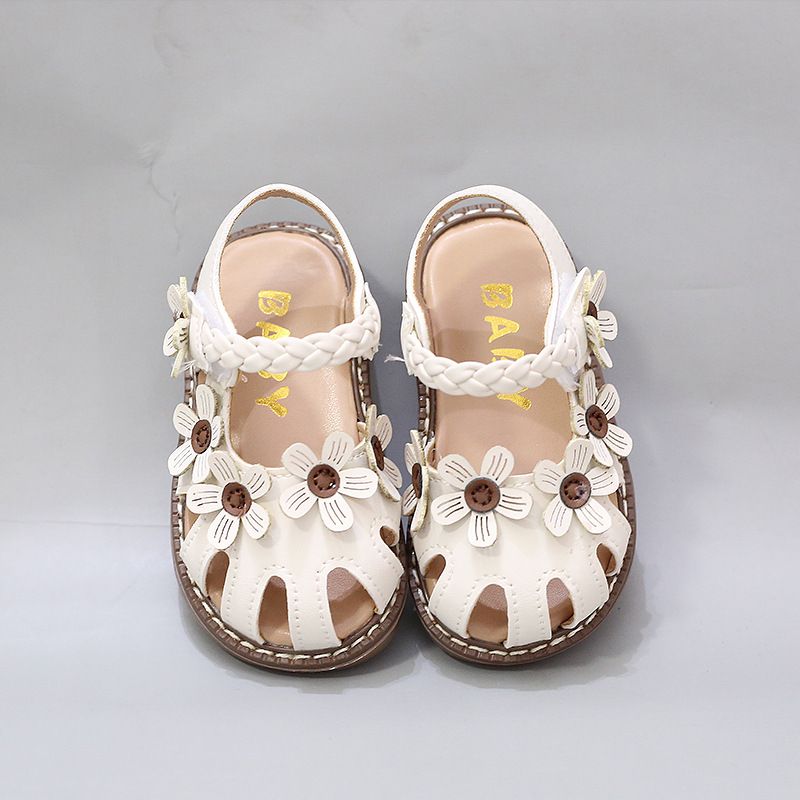 Kinderschuhe Sommer Kinder Sandalen weiche Unterseite rutschfeste Babyschuhe Säuglingsschuhe Kleinkindschuhe Prinzessin Schuhe Mädchenschuhe kleine Lederschuhe_voghion.com