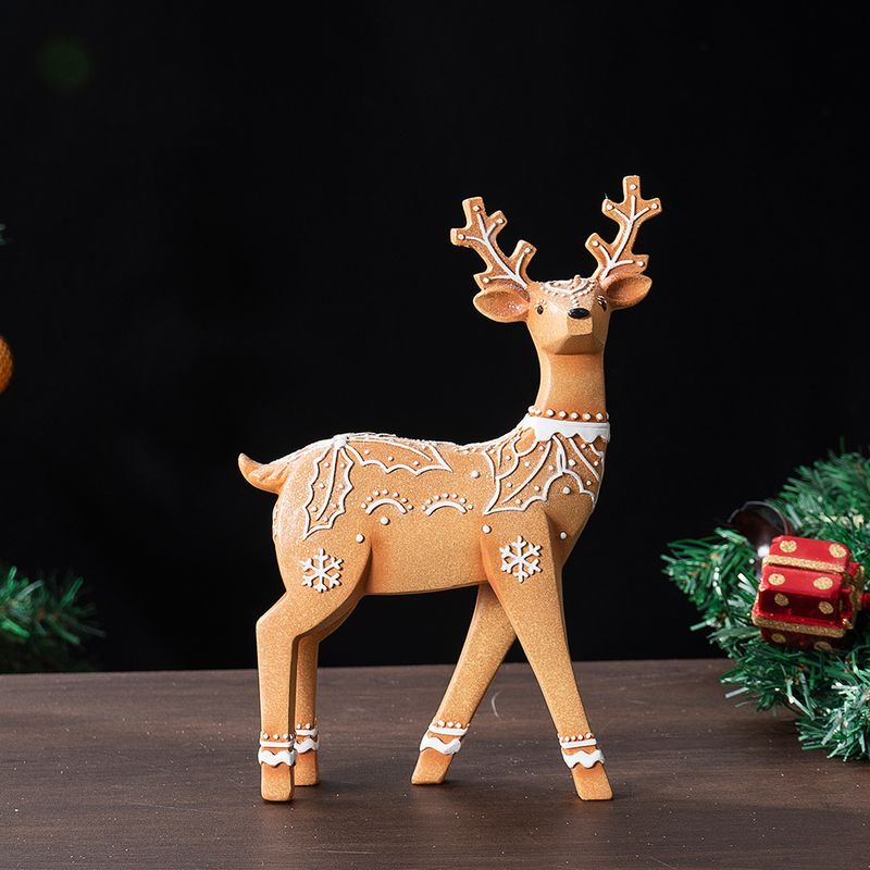 Reindeer Christmas Decoration, Resin Crafts For Home Window Display And Desktop Festive Ornament_voghion.com