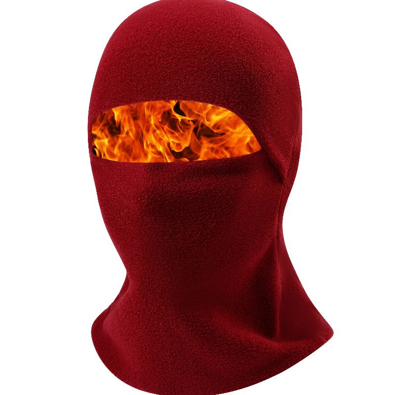 Maschera antivento e antifreddo per motociclisti, calda e invernale, personalizzata, in pile polare, con copricapo integrale integrato_voghion.com