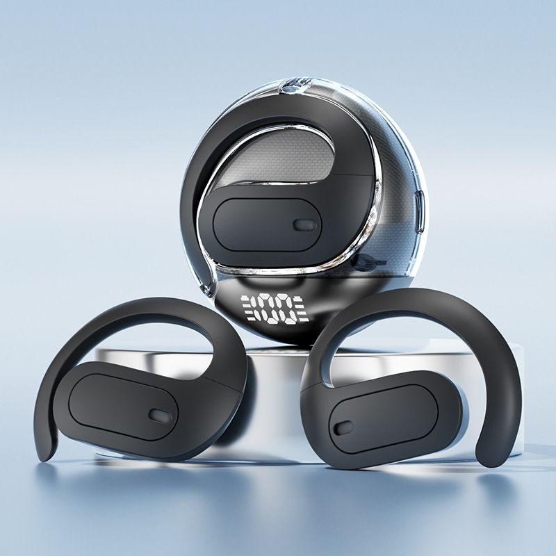 Ai Smart Translator OWS Bluetooth-Kopfhörer Over-Ear-Sportstil Digitalanzeige APP-Sprachübersetzung_voghion.com