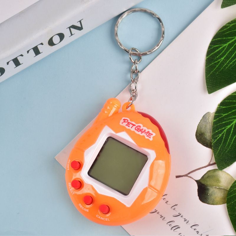 Elektronikus kézi virtuális kisállat-nevelő elektronikus játékgép, kulcstartó_voghion.com