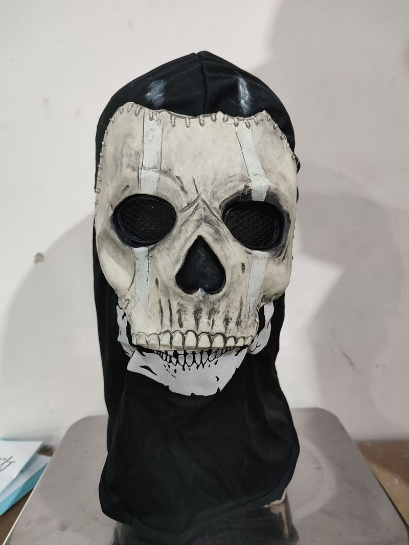 Call of Duty MW2 Geistermaske – Offizielle Spiel-Totenkopf-Kopfbedeckung für Cosplay & Halloween-Kostüm_voghion.com