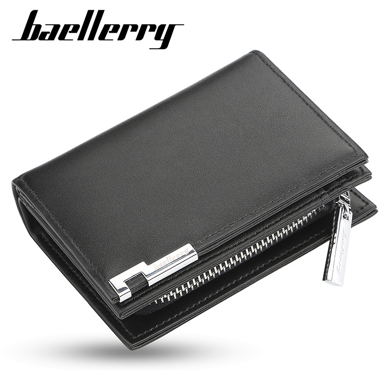 Neu Männer Kurze Brieftasche Karte Tasche Mit Große Kapazität Zipper_voghion.com