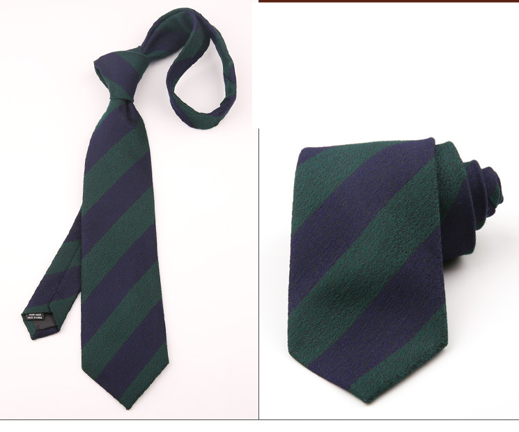 Algodão masculino misturado artesanal puro preto listrado jacquard sarja casual negócios formal casamento terno e gravata_voghion.com