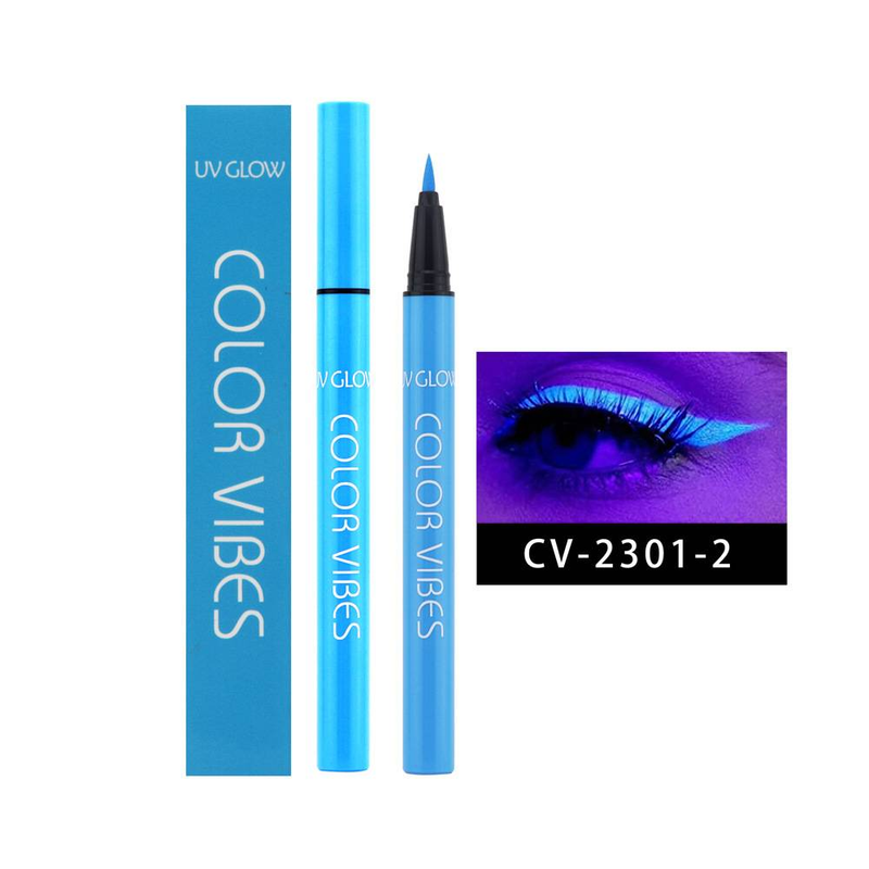 Eyeliner fluorescente colorato di Halloween, eyeliner liquido opaco e luminoso, pittura per il viso, impermeabile e resistente al sudore, lunga durata, asciugatura rapida_voghion.com