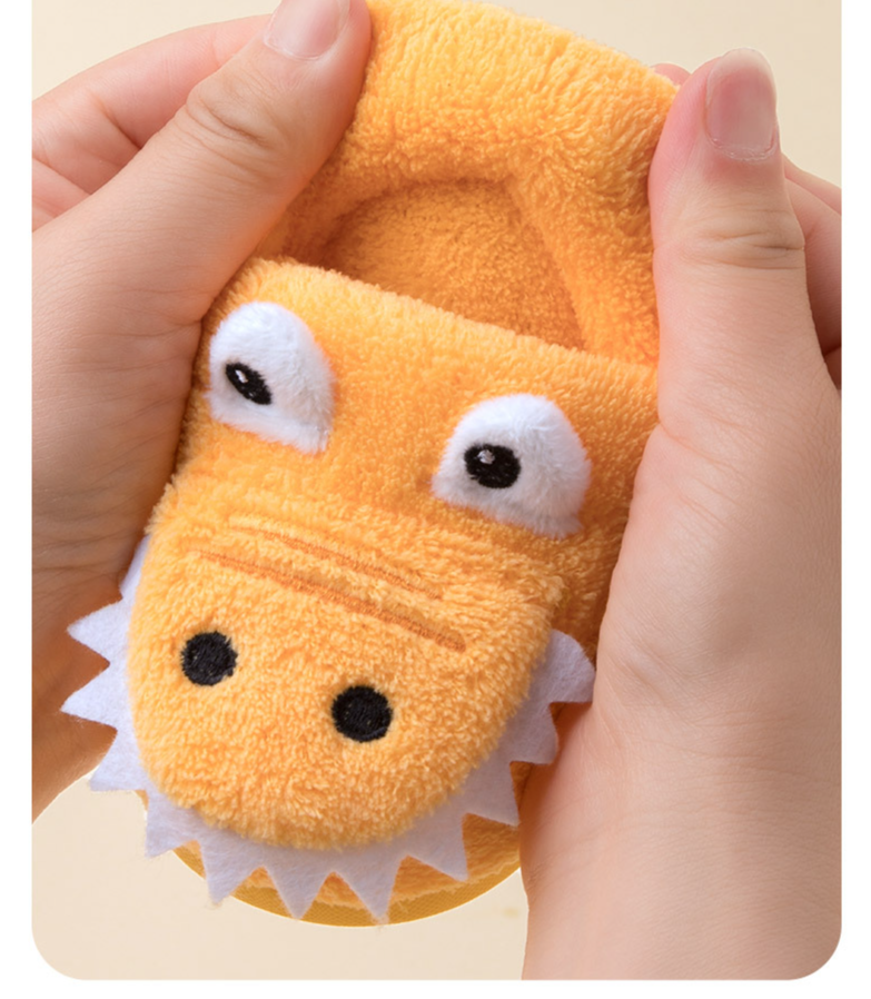 Scarpe per bambini Pantofole di cotone Invernali Coccodrillo Cartone animato Carino Borsa Tacco Caldo Antiscivolo Spesse Morbide Scarpe_voghion.com